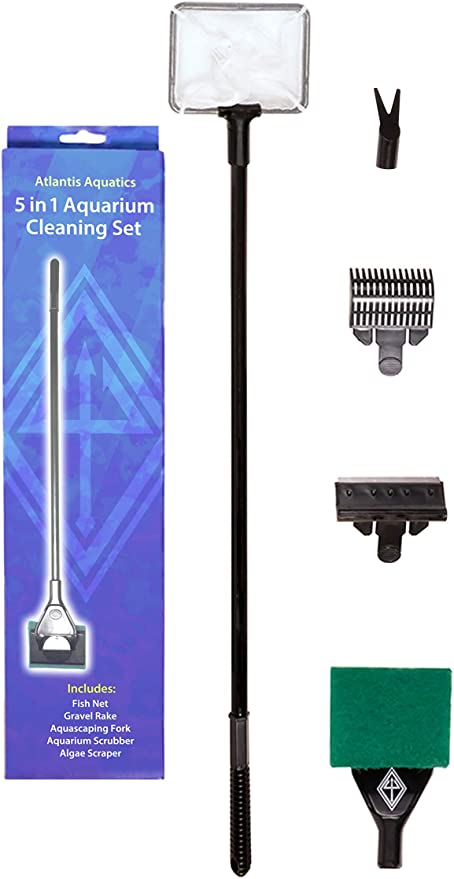 Greenjoy Aquarium Fish Tank Cleaning Kit Tools Algae Scrapers Set 5 in –  KOL PET